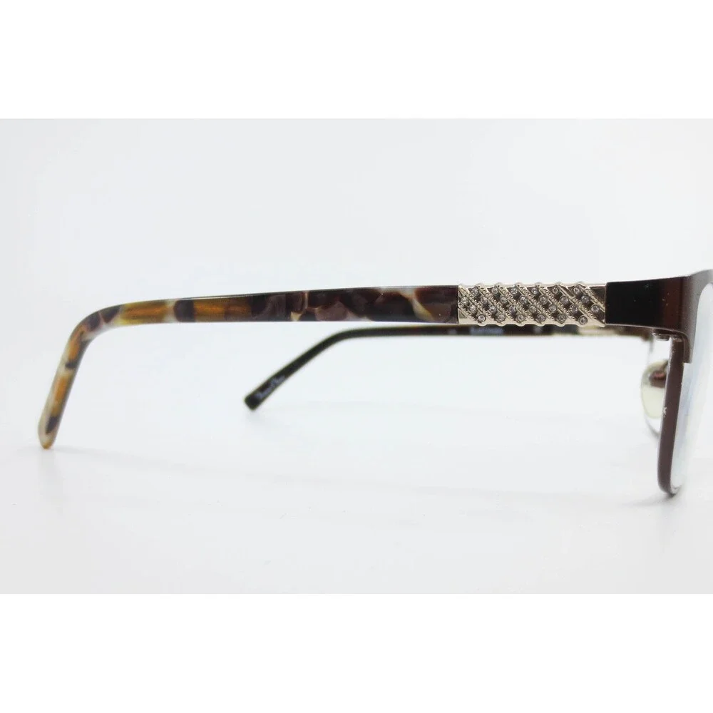 Kay Unger New York K183 BRN Brown Rhinestone Tortoise Eyeglasses 53-15-140